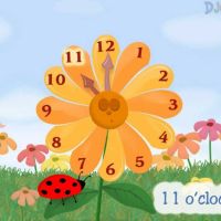 learning to tell time the flower